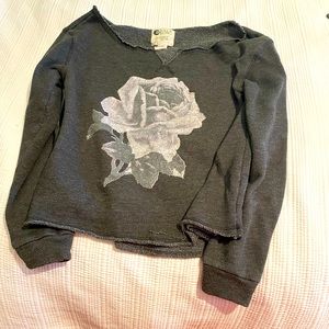 Billabong grey sweater & Vertigo faux suede tights ( size S ) 2 pirces